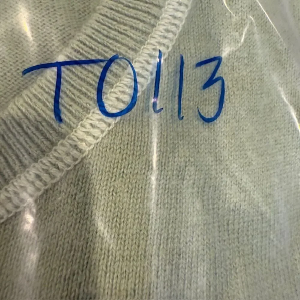 Banana Republic Cotton Cashmere V-Neck Sweater Contrast Stitch‎ Green Size Large